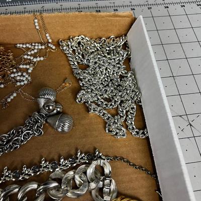 Silver & Gold Toned Mostly Necklaces