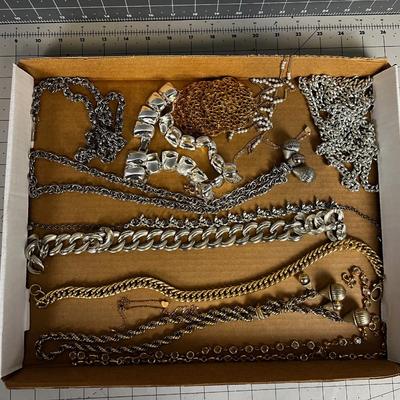 Silver & Gold Toned Mostly Necklaces