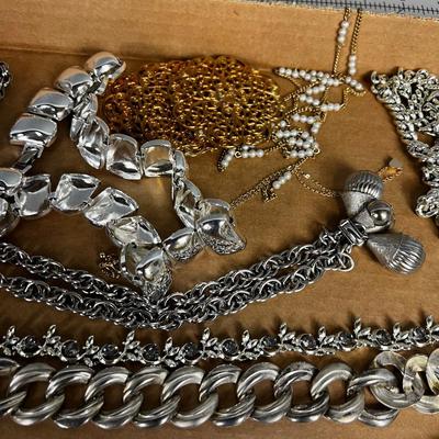 Silver & Gold Toned Mostly Necklaces