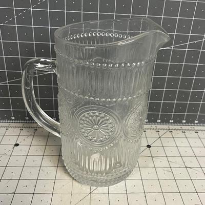 Pioneer Woman Pressed Glass Pitcher