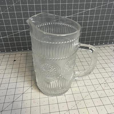 Pioneer Woman Pressed Glass Pitcher