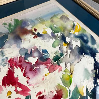 Original WATER Color Painting, Framed & Signed By S. BILLEDEAUX 