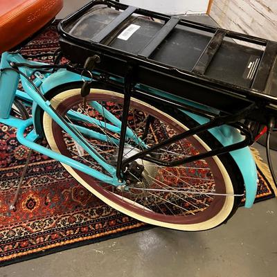 Electric Bike with Charger, Turquoise 
