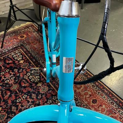 Electric Bike with Charger, Turquoise 