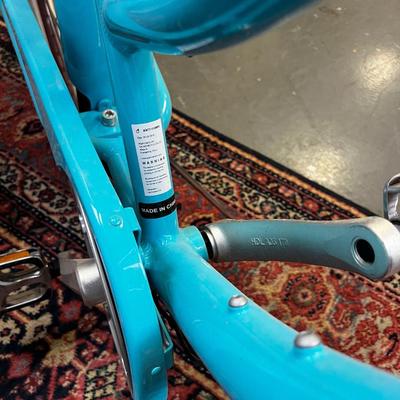 Electric Bike with Charger, Turquoise 