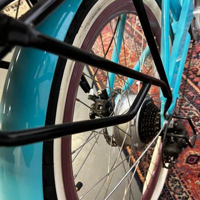 Electric Bike with Charger, Turquoise 