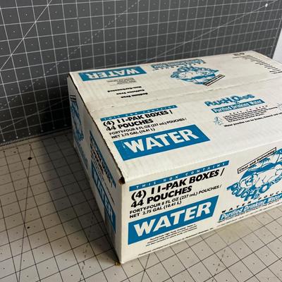 Emergency Pouches of Purified Water 