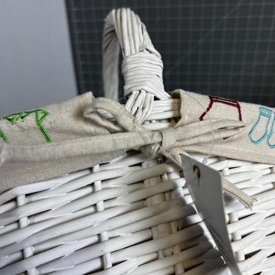 3 Baskets with a linen Liner for Baby's Clothes