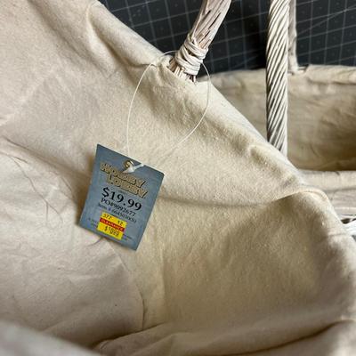 3 Baskets with a linen Liner for Baby's Clothes
