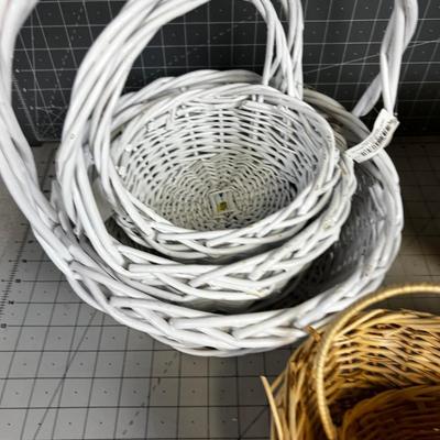 6 Basket; Misc. and a nesting set ALL NEW 