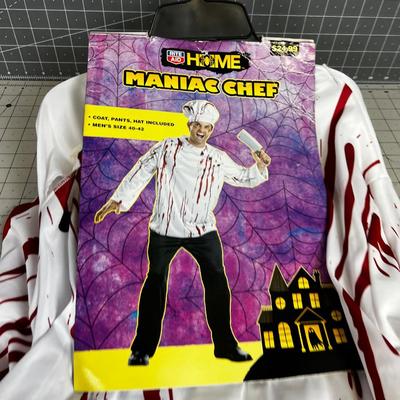 NEW Maniac Chef Halloween Costume