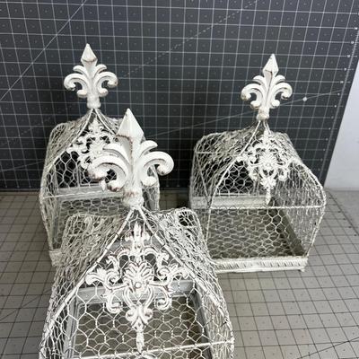 Chicken Wire and Bird Cages (3) 