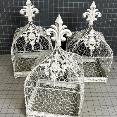 Chicken Wire and Bird Cages (3) 
