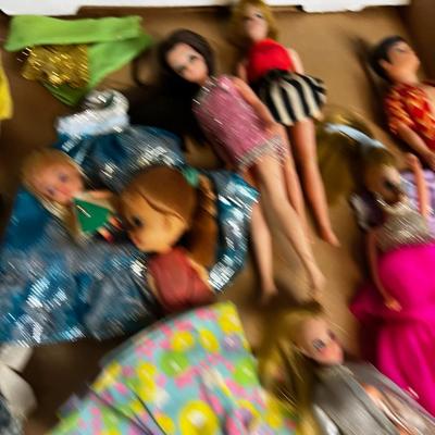 6" Barbies with Dolls, VINTAGE 