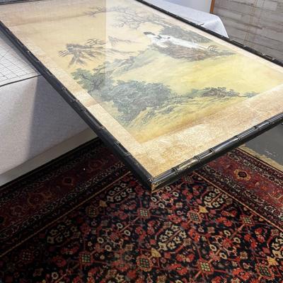 Larger Antique Asian Painting on RICE PAPER 