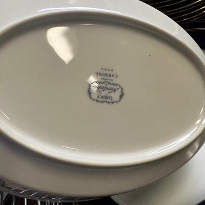 NORITAKE China Set Pattern Carmine BLUE  