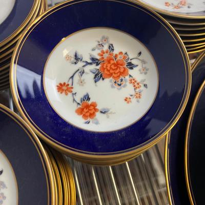 NORITAKE China Set Pattern Carmine BLUE  