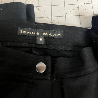 Lot of Black Pants: Demi, Nice Dressy and Casual plus 1 Long Black Velvet Skit