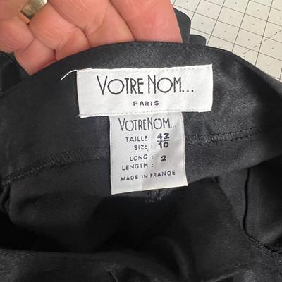 Lot of Black Pants: Demi, Nice Dressy and Casual plus 1 Long Black Velvet Skit