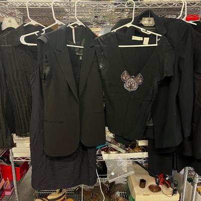 Lot of Black Nice  Jackets Tops, mad a dress 