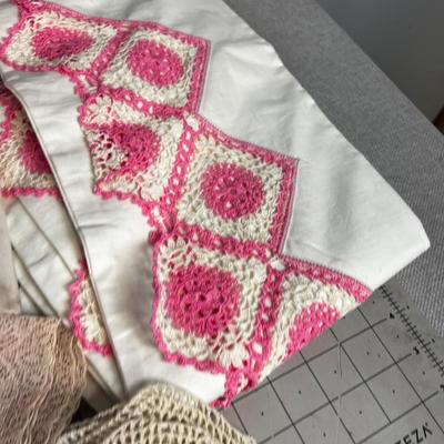 Linens: Pink is the Theme, Hand Crafted! 
