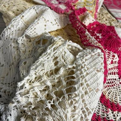 Linens: Pink is the Theme, Hand Crafted! 