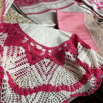 Linens: Pink is the Theme, Hand Crafted! 