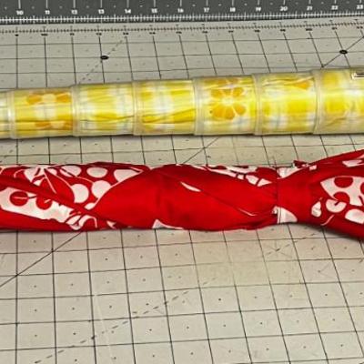 2 Umbrella - Red and a yellow one! 