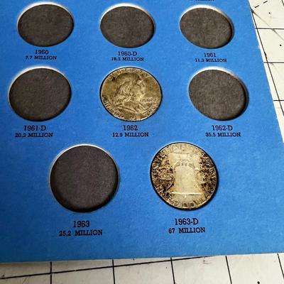 (3)- 90% Silver Franklin HALF Dollars