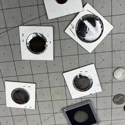 COLLECTION of Foreign Coins; Mexican and Canadian 