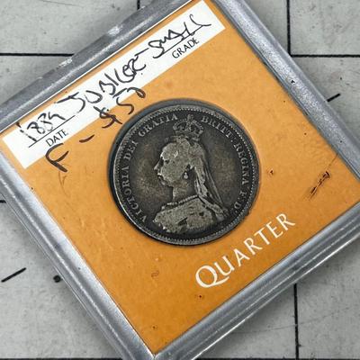 1889 QUEEN VICTORIA Jubilee  Silver Coin