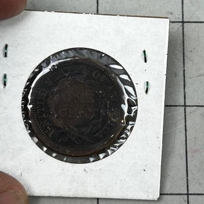 1850 Large US Penny 