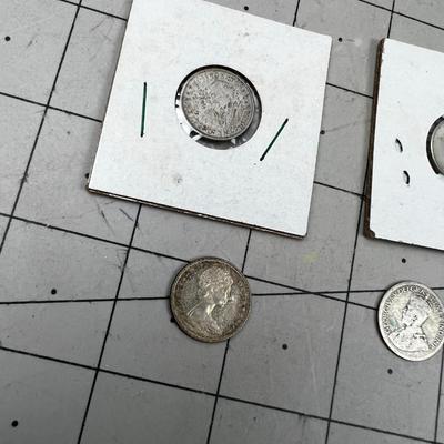 (4)  Silver Dimes Canada 90% Silver 