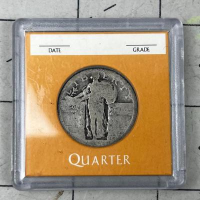 Single Standing Liberty 90% Silver US Quarter 
