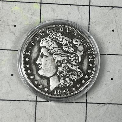 1891 S.  Morgan Silver Dollar 