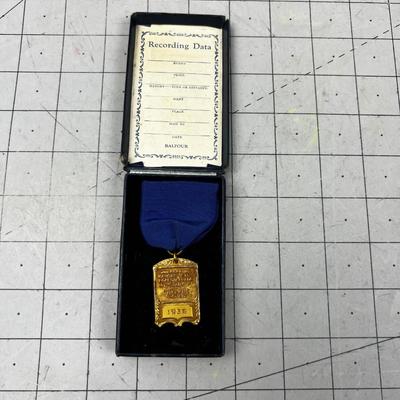 Metal from 1936 Awarded by the Kansas City Board of Trade GRAIN Judging Contest