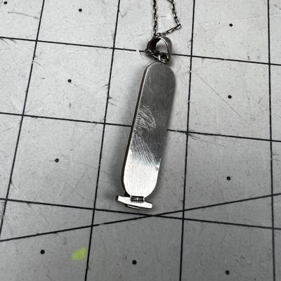 Hieroglyphic COOL Necklace Silver Egyptian 