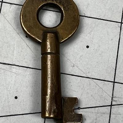 Antique Brass Railroad Key