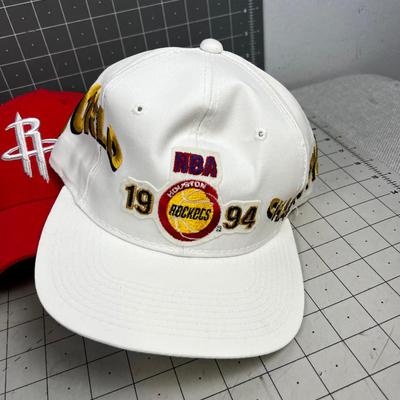Huston Rockets NBA Ball Caps Collection of 4 