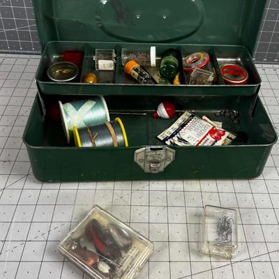 Green Tackle Box with Tackle