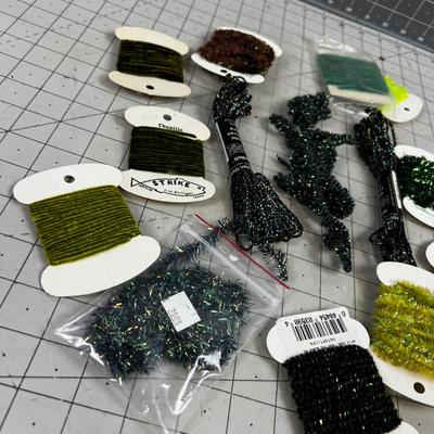 Green 15 Spools of Channel Fly Tie Thread 