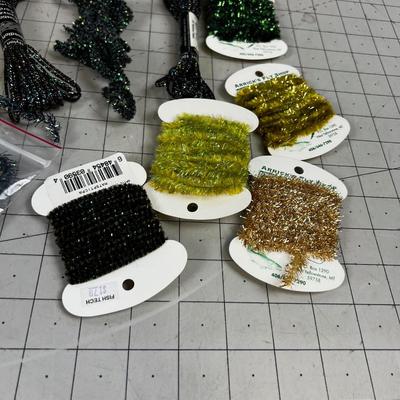 Green 15 Spools of Channel Fly Tie Thread 