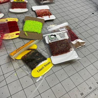 Red Orange 15 Spools of Channel Fly Tie Thread 
