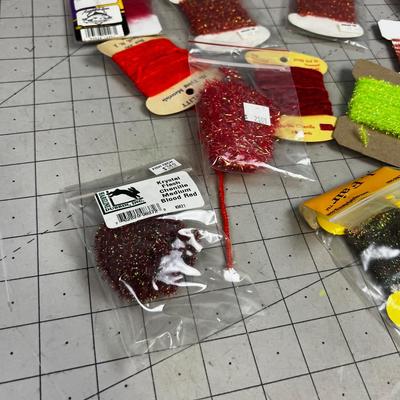 Red Orange 15 Spools of Channel Fly Tie Thread 