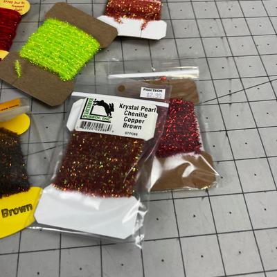 Red Orange 15 Spools of Channel Fly Tie Thread 