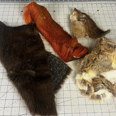 3 Pieces of Fly Tying Fur