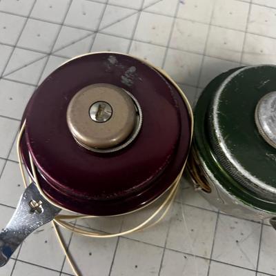 2 Vintage Automatic Fly Reels 