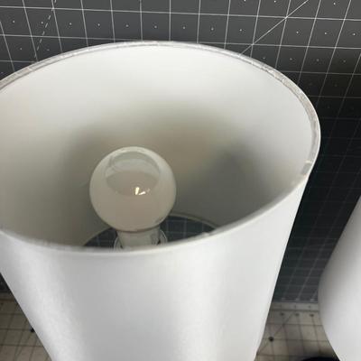 Pair of Night Stand Lamps with USB Ports 