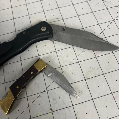 2 Lock Blade Folding Knives 