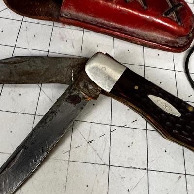 Case Folding Knife with Sheath